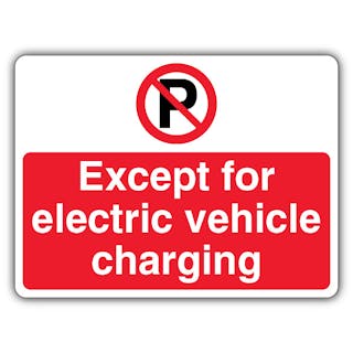 Except Electric Vehicle Charging - Prohibition 'P' - Landscape
