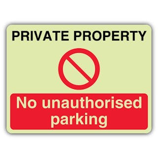 GloReflect Private Property - No Unauthorised Parking