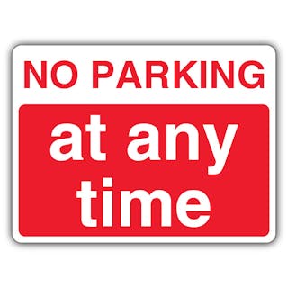 No Parking At Any Time