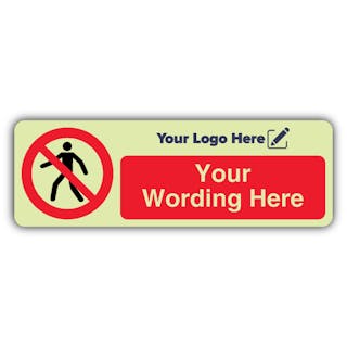 No Access - Narrow Landscape - Your Logo Here
