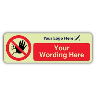 No Unauthorised Access - Narrow Landscape - Your Logo Here