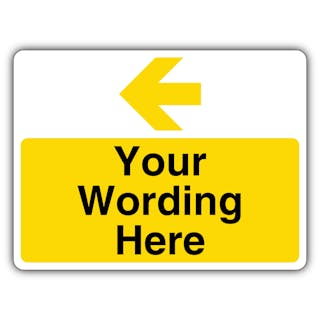 Custom - Yellow Parking - Arrow Left - Landscape