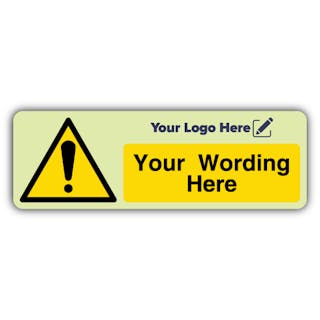 Hazard - Narrow Landscape - Your Logo Here