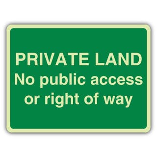 GloReflect Private Land - no public access