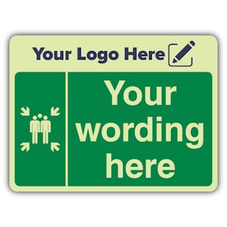 Emergency Assembly Point - Landscape - Your Logo Here