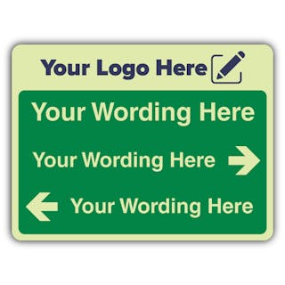 Wayfinding Full Green - Landscape - Your Logo Here