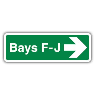 Bays F-J - Arrow Right