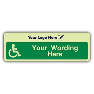 Emergency Refuge Point - Narrow Landscape - Your Logo Here