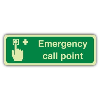 Photoluminescent Emergency Call Point - Landscape