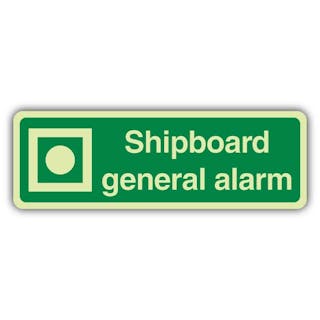 Photoluminescent Shipboard General Alarm