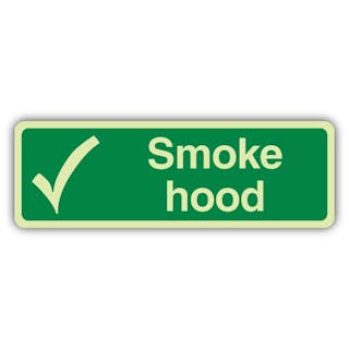 Photoluminescent Smoke Hood