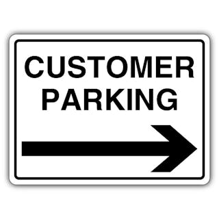 Customer Parking - Arrow Right