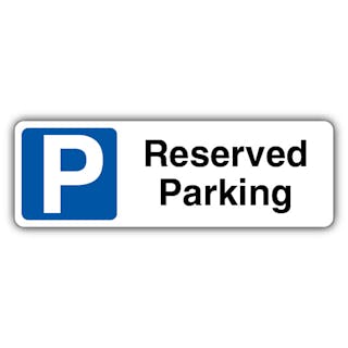 Reserved Parking - Blue Parking - Landscape