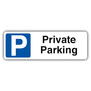 Private Parking - Mandatory Blue Parking - Landscape