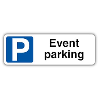 Event Parking - Mandatory Blue Parking - Landscape