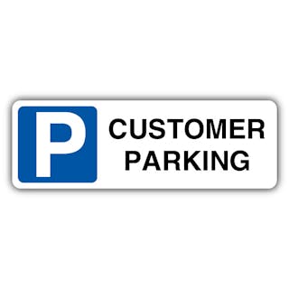 Customer Parking - Mandatory Blue Parking - Landscape