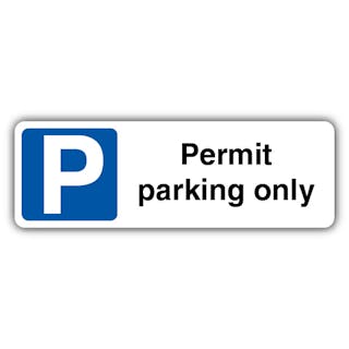 Permit Parking Only - Landscape