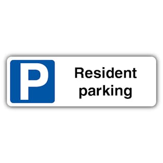 Resident Parking - Mandatory Blue Parking - Landscape