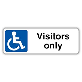 Visitors Only - Mandatory Disabled - Landscape