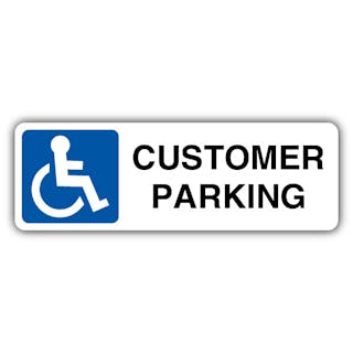 Customer Parking - Mandatory Disabled - Landscape
