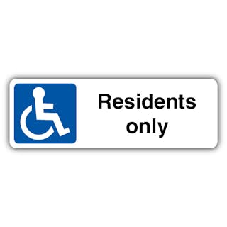 Residents Only - Mandatory Disabled - Landscape