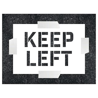 Keep Left - Stencil