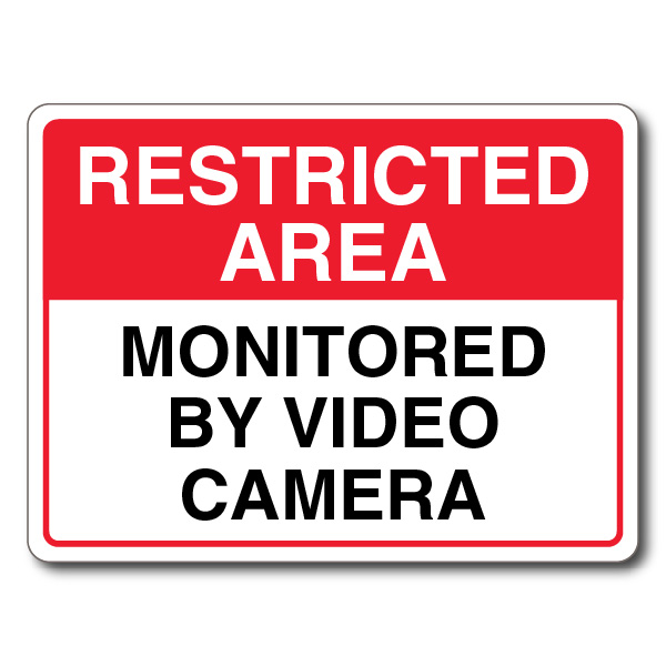 This area monitored by sales video camera