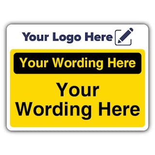 Custom - Yellow - Your Logo Here - Landscape