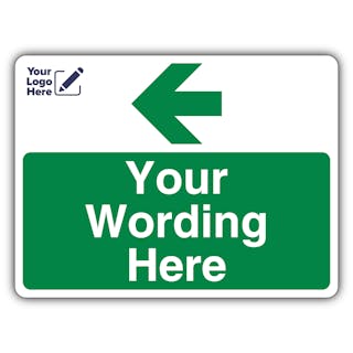 Custom Logo - Green Parking - Arrow Left - Landscape