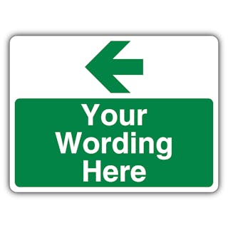 Custom - Green Parking - Arrow Left - Landscape