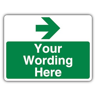 Custom - Green Parking - Arrow Right - Landscape