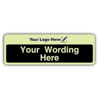 Wayfinding Black - Narrow Landscape - Your Logo Here