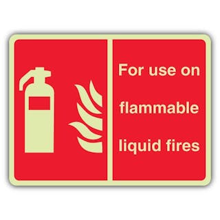 Photoluminescent For Use On Flammable Liquid Fires - Landscape