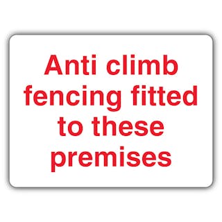 Anti Climb Fencing Fitted To These Premises - Landscape