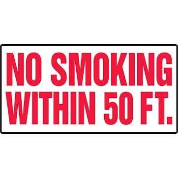 No Smoking Within 50 Ft.