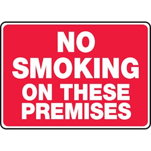 No Smoking On These Premises