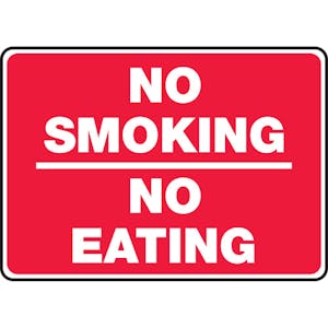 No Smoking No Eating  