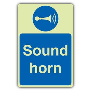 Photoluminescent Sound Horn 