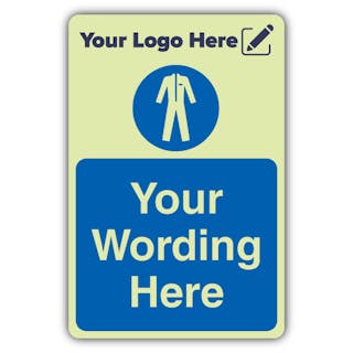 Mandatory PPE - Portrait - Your Logo Here