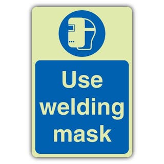 Photoluminescent Use Welding Mask