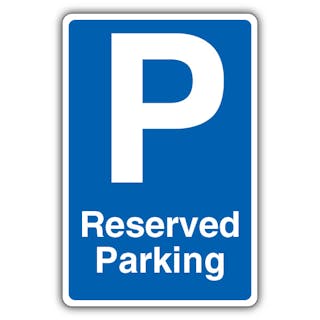 Reserved Parking - Blue Parking - Blue