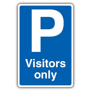 Visitors Only - Mandatory Blue Parking - Blue