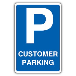 Customer Parking - Mandatory Blue Parking - Blue