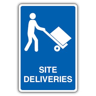 Site Deliveries - Mandatory Loading Vehicle - Blue