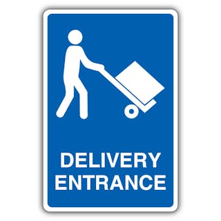 Delivery Entrance - Mandatory Loading Vehicle - Blue