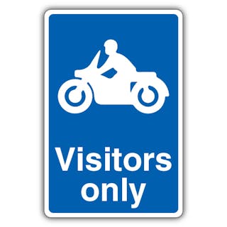 Visitors Only - Mandatory Motorcycle Parking - Blue