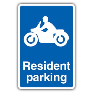 Resident Parking - Mandatory Motorcycle Parking - Blue