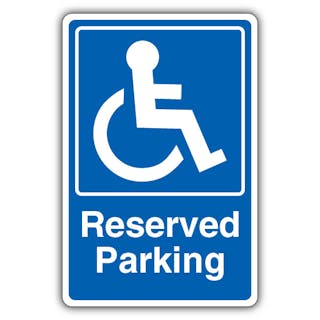 Reserved Parking - Mandatory Disabled - Blue