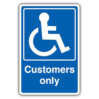 Customers Only - Mandatory Disabled - Blue