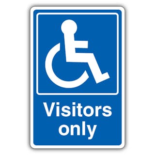 Visitors Only - Mandatory Disabled - Blue